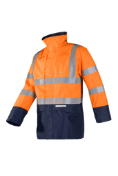 Bild von SIOEN® ELLISTON Flammenhemmende und antistatische Warnschutz-Regenjacke