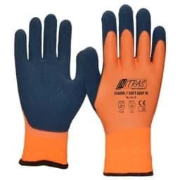 Bild von Nitras Winterhandschuh 3560W orange, Soft Grip, Latex gesandet