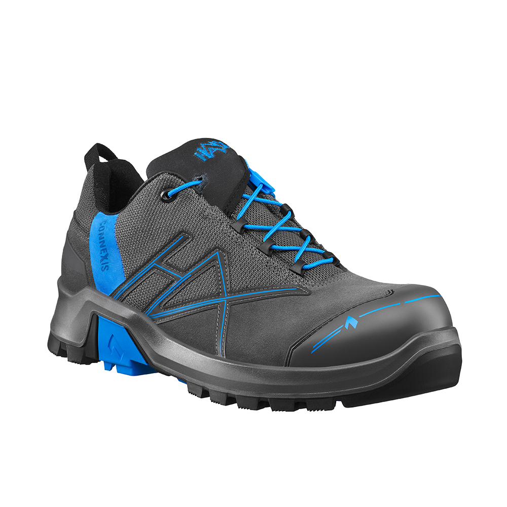 Bild von HAIX® CONNEXIS 631002 Safety+ GTX low/grey-blue Sicherheitshalbschuh S3 ESD mit GORE-TEX® Ausstattung und Faszienstimulation