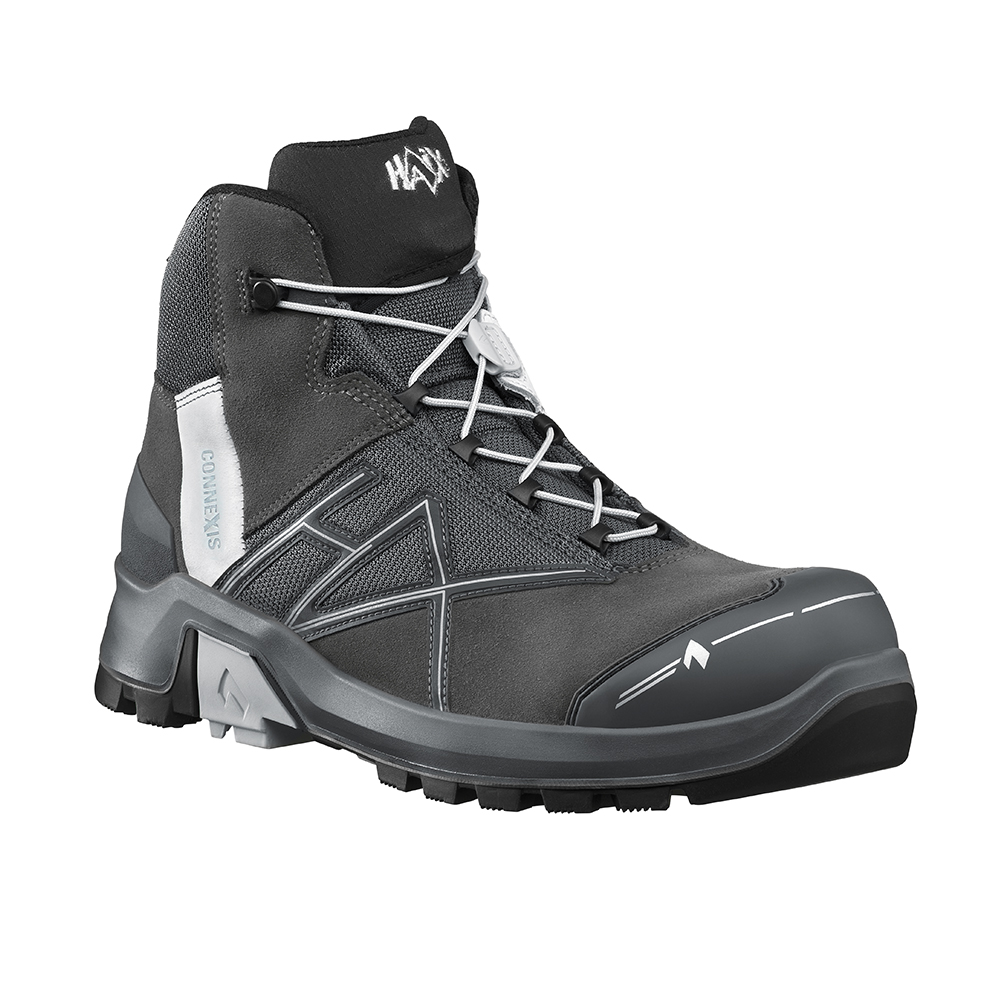 Bild von HAIX® CONNEXIS Safety+ GTX mid grey-silver 631010, Herren Sicherheitsstiefel S3 ESD mit GORE-TEX® Ausstattung und Faszienstimulation