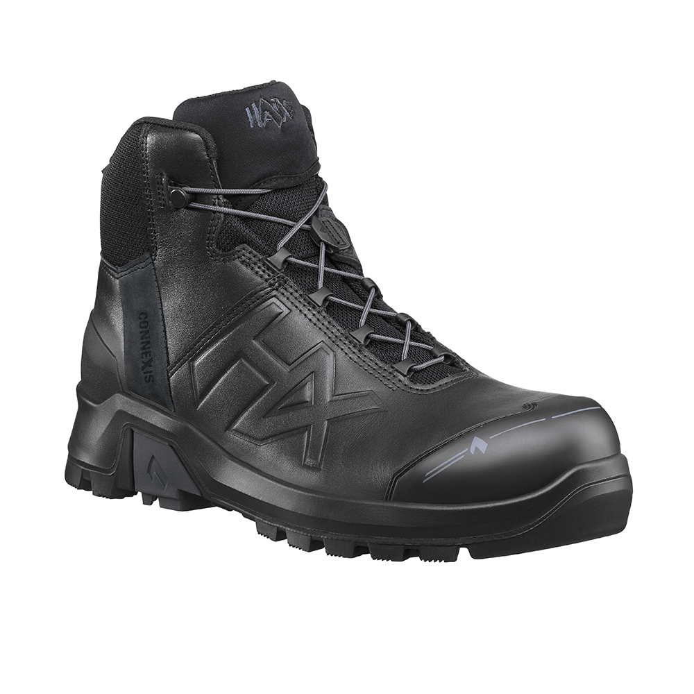 Bild von HAIX® CONNEXIS Safety+ GTX LTR mid/black 631019, Herren Stiefel S3 ESD mit Faszienstimulation und GORE-TEX® Ausstattung 