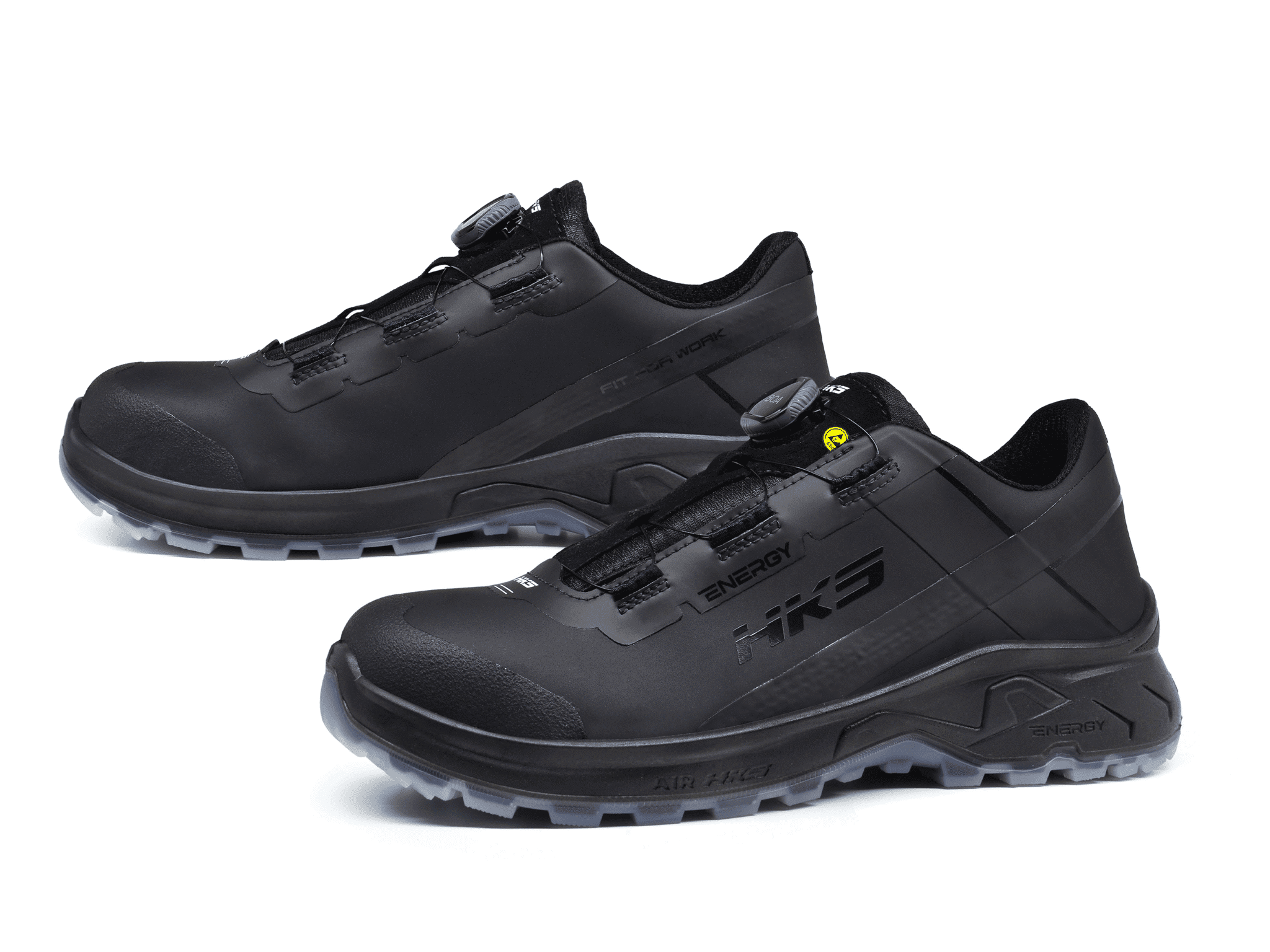 HKS® BlackAir Guard BOA Black Sicherheitsschuh EN ISO 20345 S3L SR FO