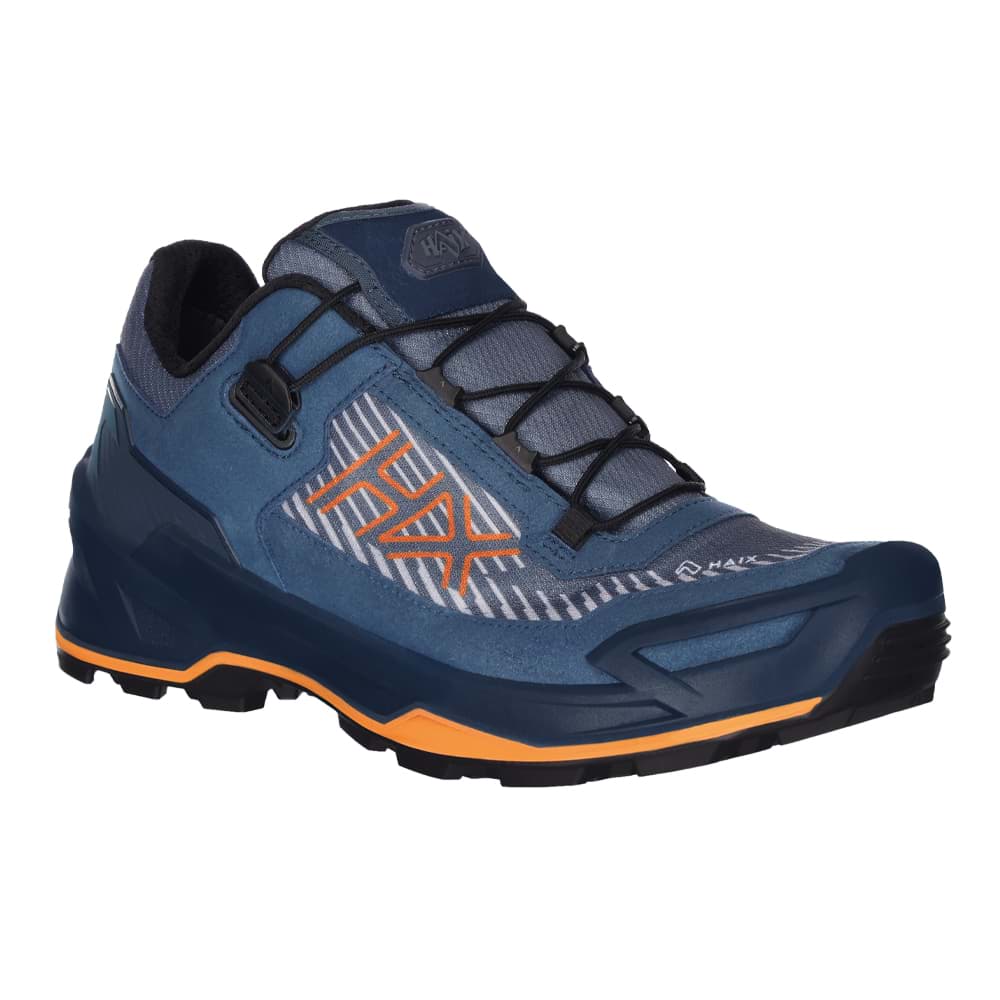 HAIX® HAIX Black Eagle EVO Adventure GTX low blue-orange – Wasserdichte Outdoor- und Freizeitschuhe mit GORE-TEX®