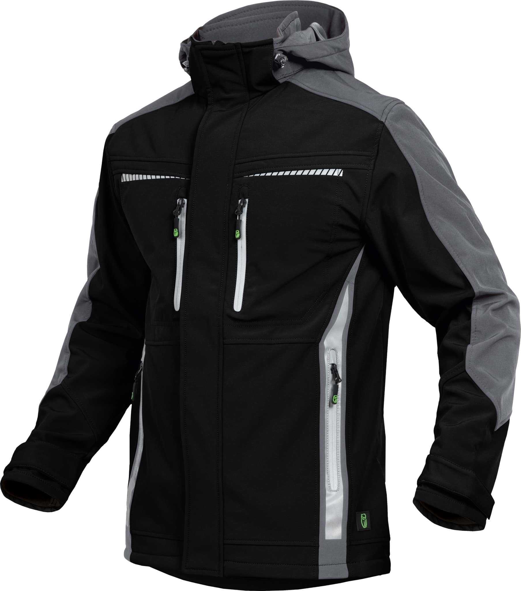 LEIBWÄCHTER FLEXS Softshelljacke mit abnehmbarer Kapuze