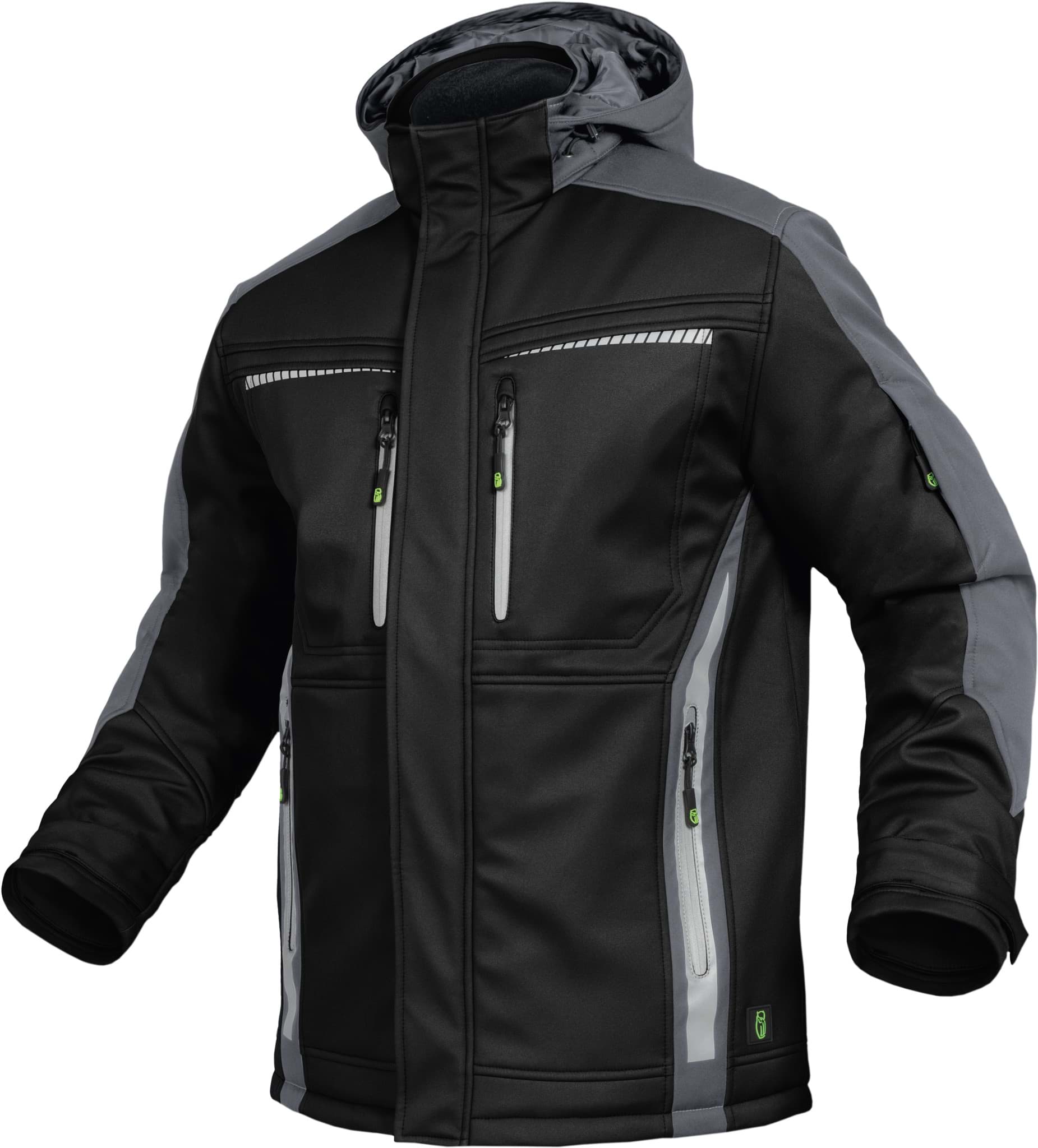 LEIBWÄCHTER FLEXI Winter-Softshelljacke mit abnehmbarer Kapuze