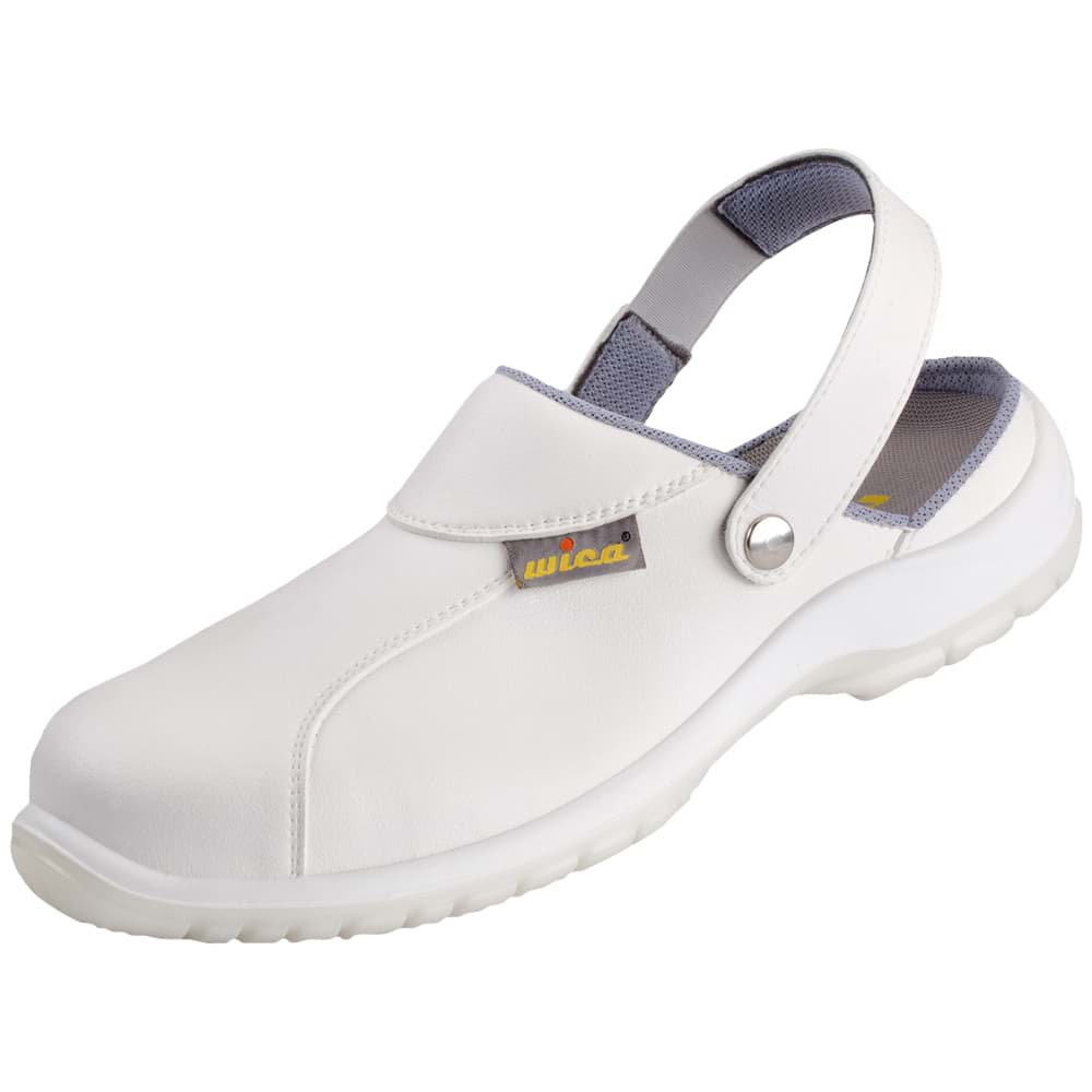 WICA PIZZO 34631 Sicherheitsclog SB E A FO SRC weiß mit Fersenriemen