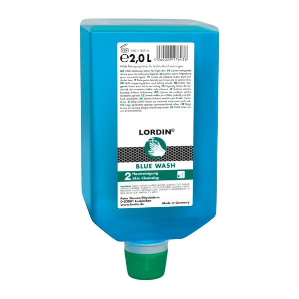 Bild von LORDIN® BLUE WASH, 2 Liter Varioflasche, für leichte bis mittlere Verschmutzungen