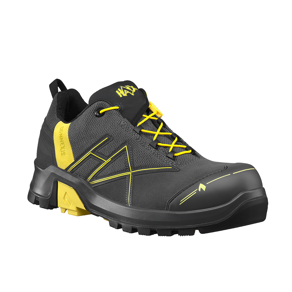 Bild von HAIX® CONNEXIS 631007 Safety+ GTX low/grey-yellow Sicherheitshalbschuh S3 ESD mit GORE-TEX® Ausstattung und Faszienstimulation